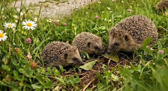 Igel im Gras